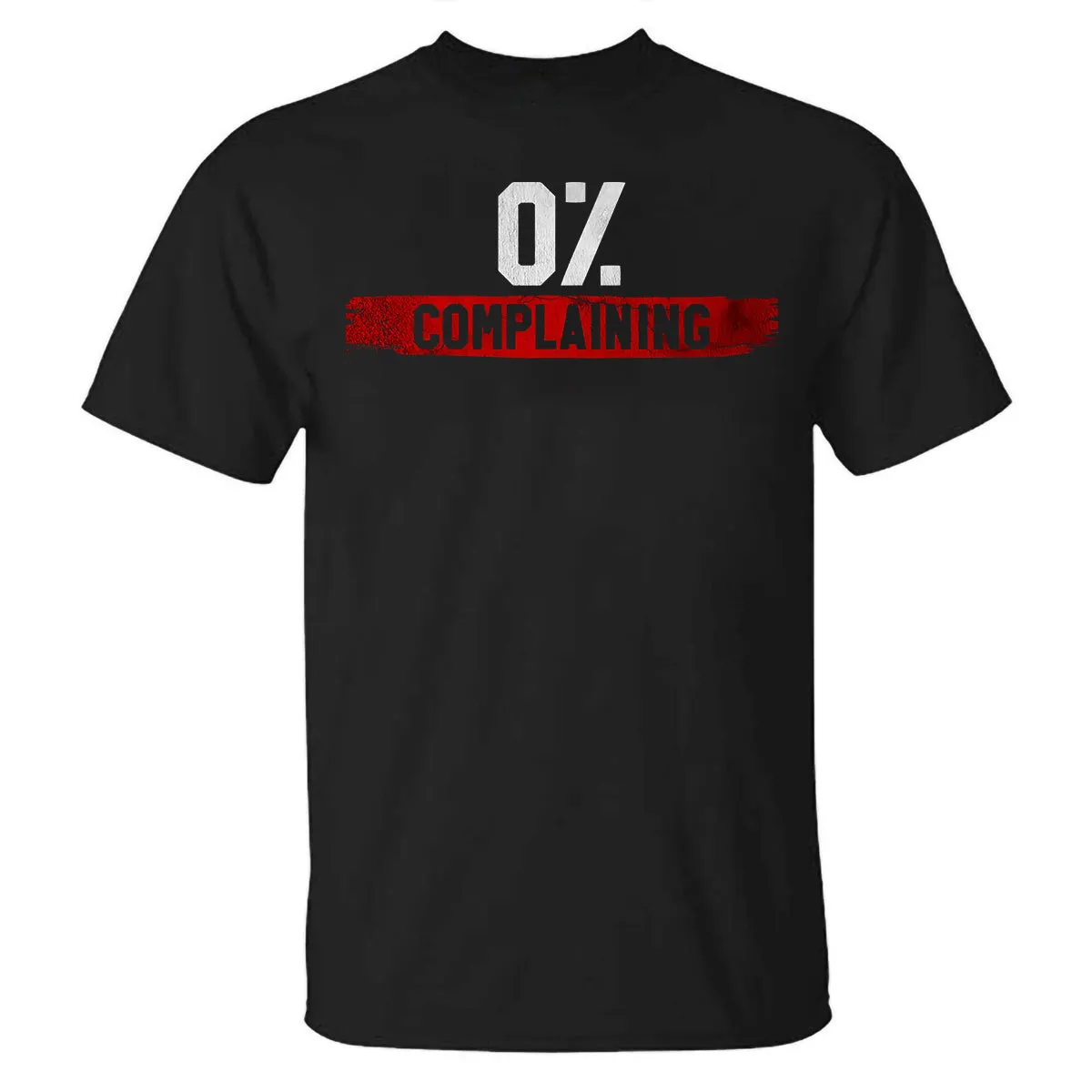 0% Complaining Printed Casual T-shirt sold by Polyalien product image thumbnail 2