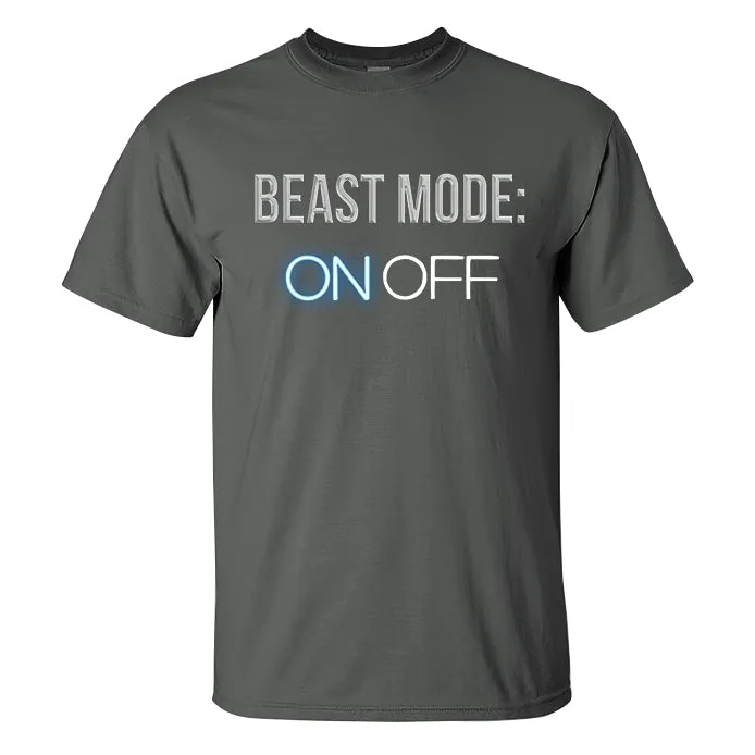 Beast Mode: On Off Printed T-shirt sold by Polyalien product image thumbnail 5