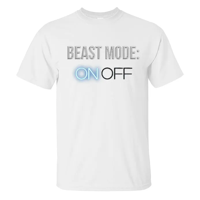 Beast Mode: On Off Printed T-shirt sold by Polyalien product image thumbnail 3