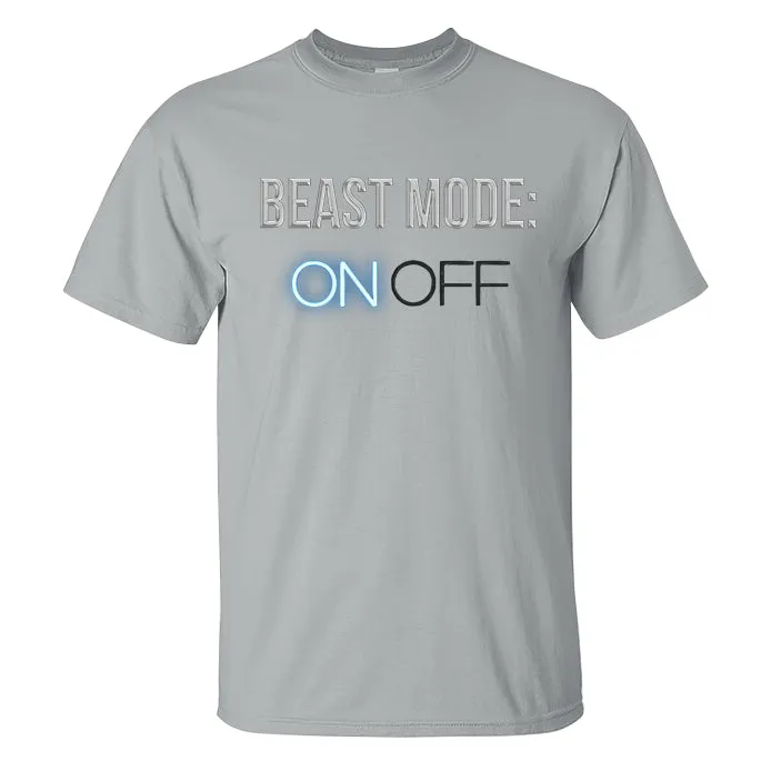 Beast Mode: On Off Printed T-shirt sold by Polyalien product image thumbnail 4