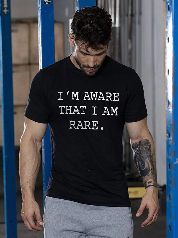 I'm Aware That I Am Rare Printed T-shirt sold by Polyalien