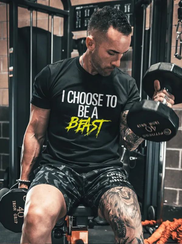 I Choose To Be A Beast Printed T-shirt sold by Polyalien