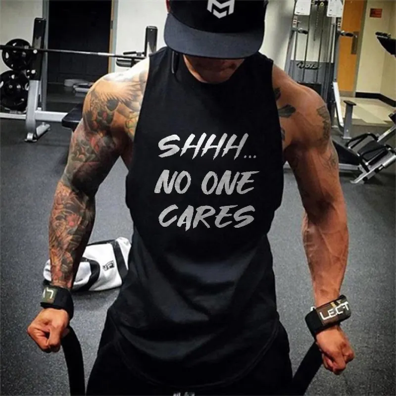 Shhh... No One Cares Printed Vest sold by Polyalien