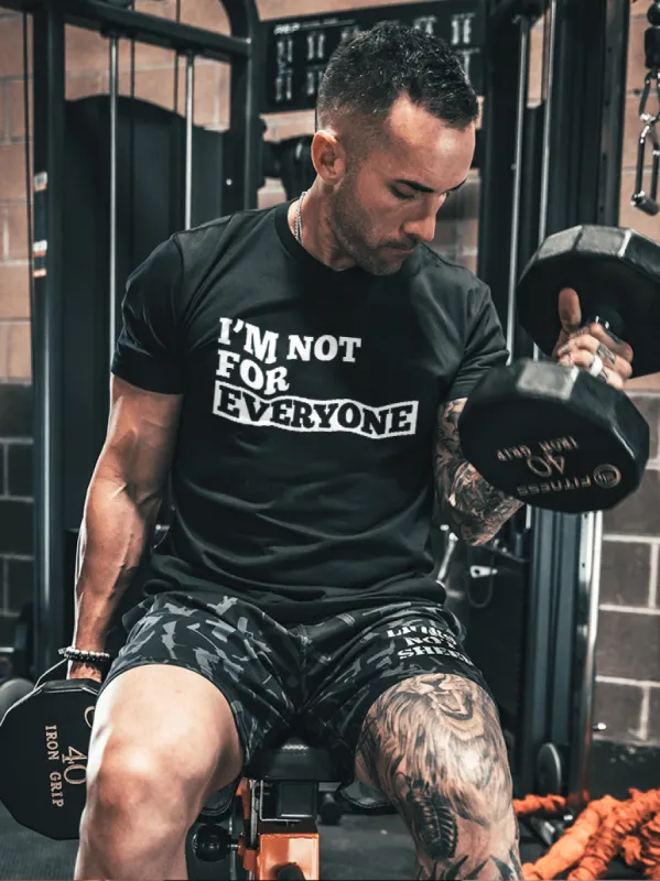 I'm Not For Everyone Printed T-shirt sold by Polyalien