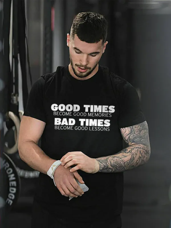 Good Time Become Good Memories Printed T-shirt sold by Polyalien
