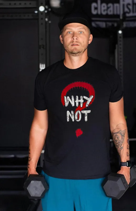 Why Not Printed Men's Casual T-Shirt sold by Polyalien