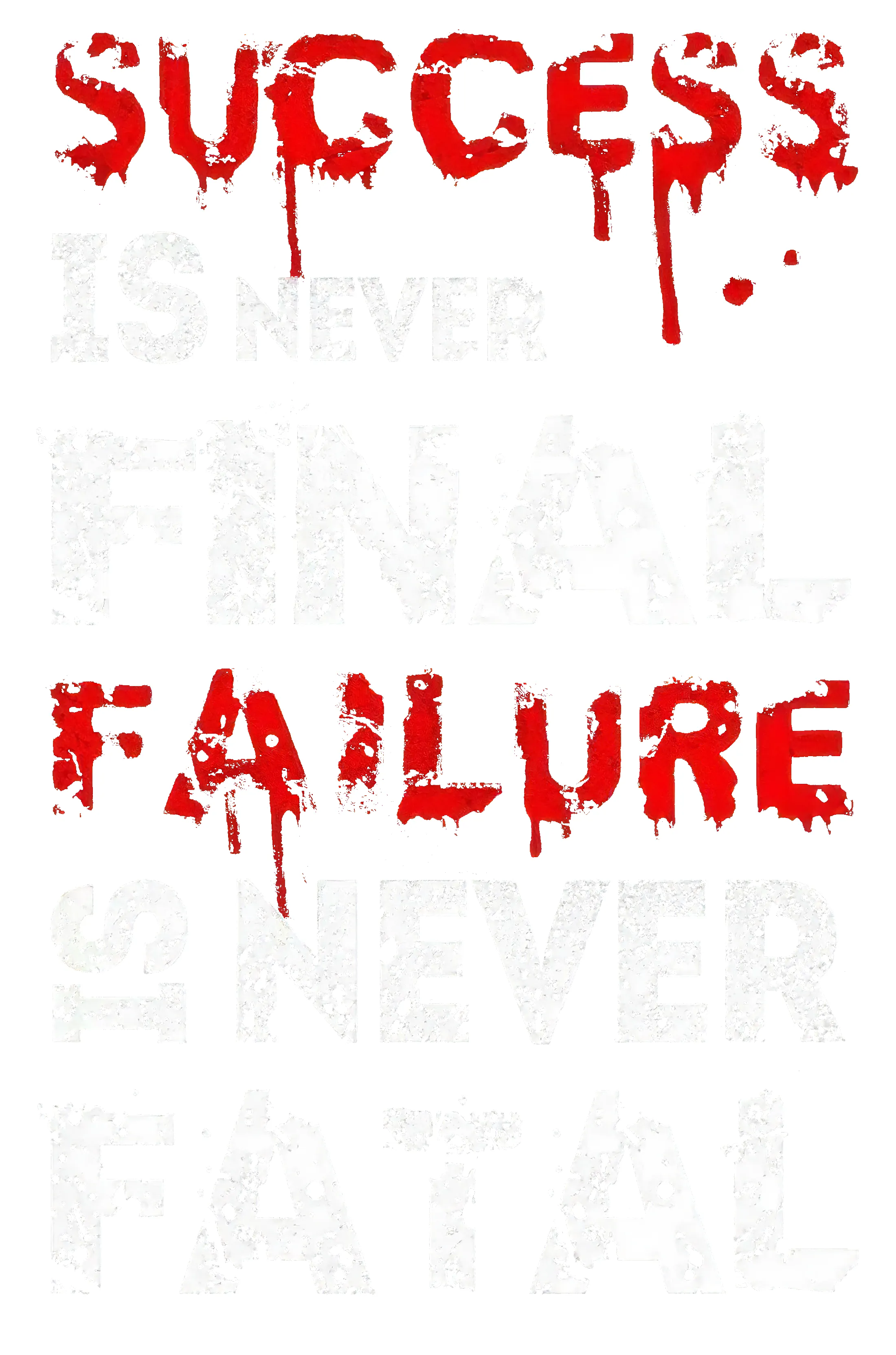 Success Is Never Final Printed Men's Casual T-Shirt sold by Polyalien product image thumbnail 2