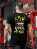 Open Your Mind Close Your Mouth Men's T-shirt sold by Polyalien