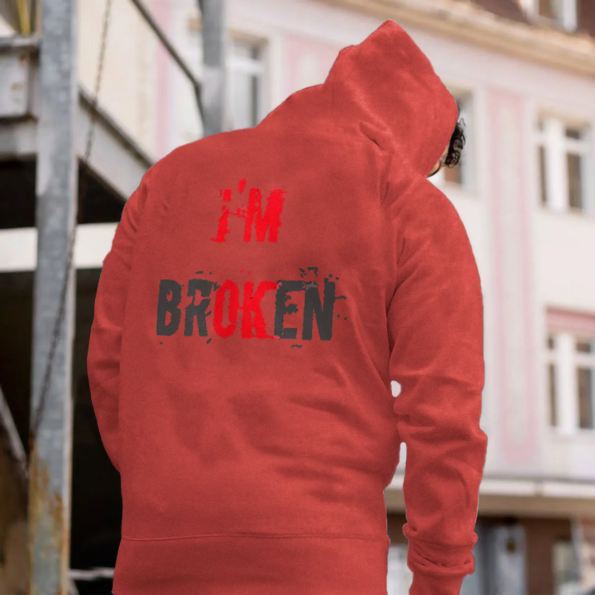 I'M Broken Print Men All-Match Hoodie sold by Polyalien product image thumbnail 4