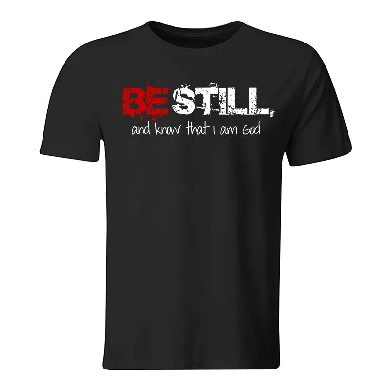 Be Still And Know That I Am God Printed Men's T-Shirt sold by Polyalien product image thumbnail 2