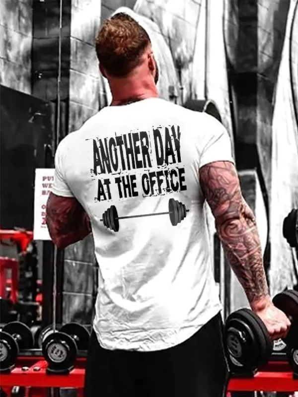 Another Day At The Office Printed T-shirt sold by Polyalien