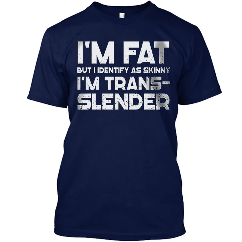 Fitness I'm Fat But I Identify As Skinny T-shirt sold by Polyalien product image thumbnail 4