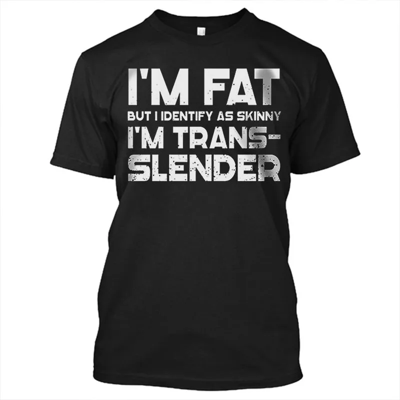 Fitness I'm Fat But I Identify As Skinny T-shirt sold by Polyalien product image thumbnail 3