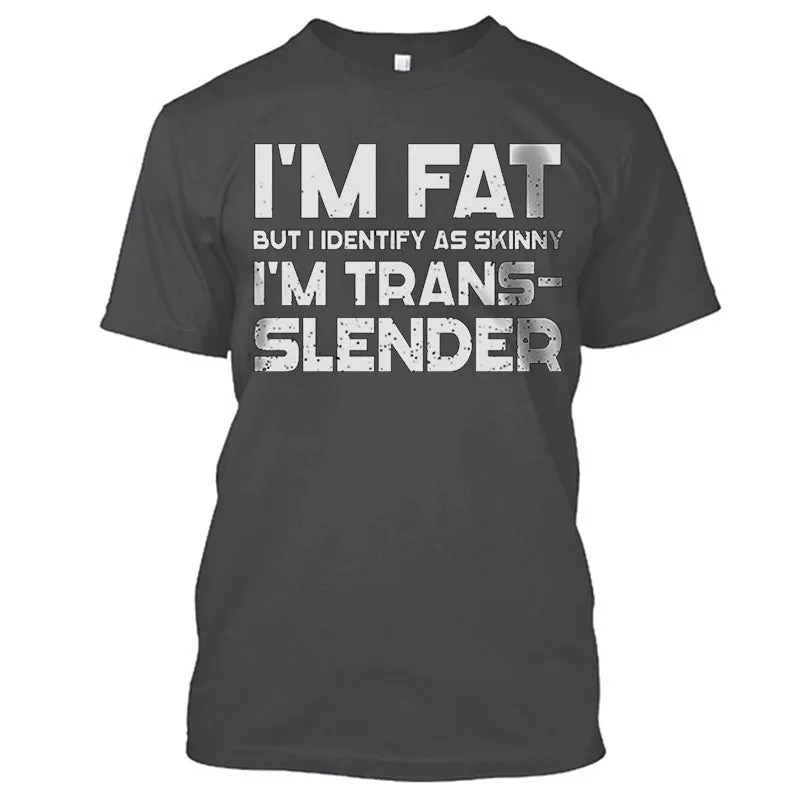 Fitness I'm Fat But I Identify As Skinny T-shirt sold by Polyalien product image thumbnail 5
