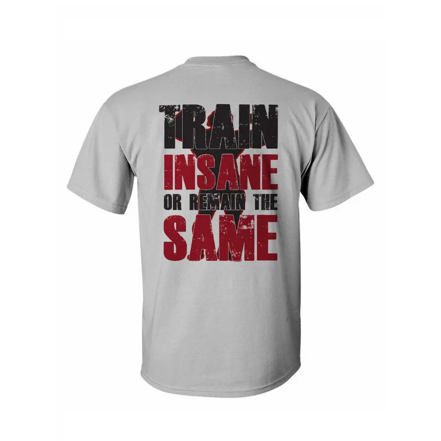 Train Insane Or Remain The Same Printed T-shirt sold by Polyalien product image thumbnail 2