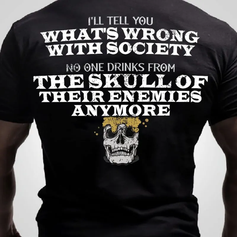 Viking I'll Thell You Printed Men's T-shirt sold by Polyalien