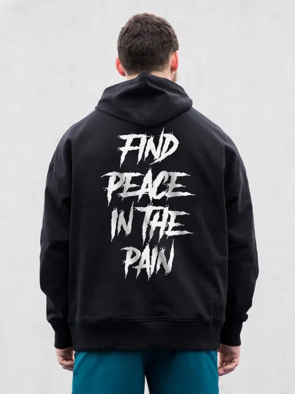 Find Peace In The Pain Printed Casual Hoodie made by Polyalien