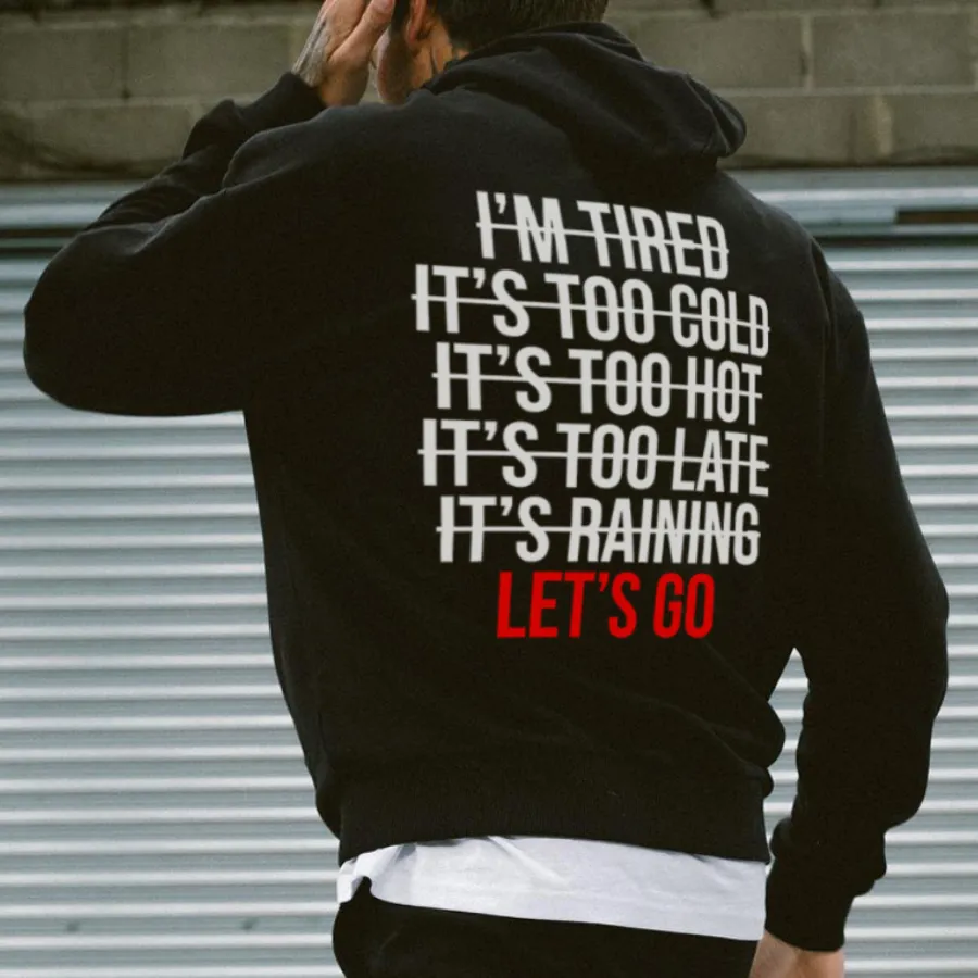 Let's Go Printed Casual Hoodie sold by Polyalien