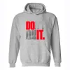 Don't Quit Printed Casual Hoodie sold by Polyalien
