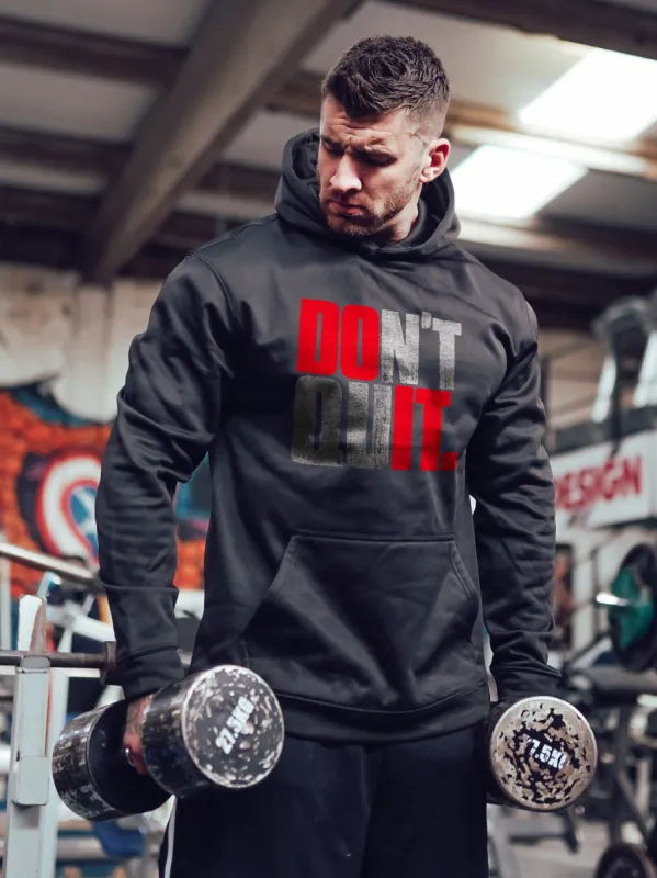 Don't Quit Printed Casual Hoodie sold by Polyalien