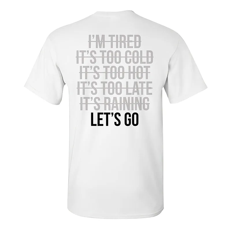 LET'S GO Printed T-shirt sold by Polyalien product image thumbnail 2
