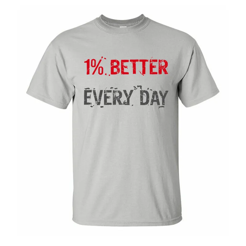 1% Better Every Day Printed T-shirt sold by Polyalien product image thumbnail 4