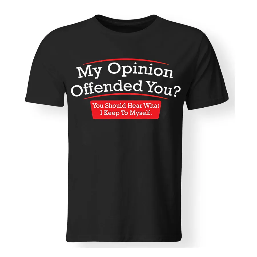 My Opinion Offended You? Printed T-shirt sold by Polyalien product image thumbnail 2