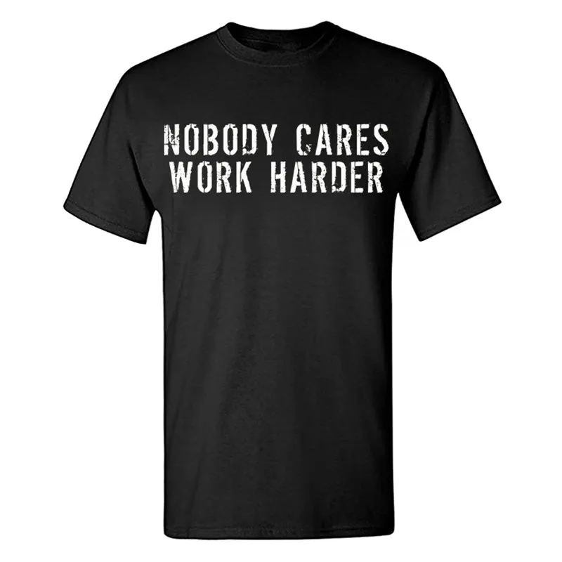 Nobody Cares Work Harder Men's T-shirt sold by Polyalien product image thumbnail 2