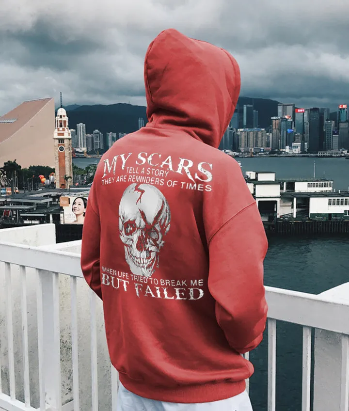 My Scars Tell A Story They Are Reminders Of Times Casual Hoodie sold by Polyalien product image thumbnail 3