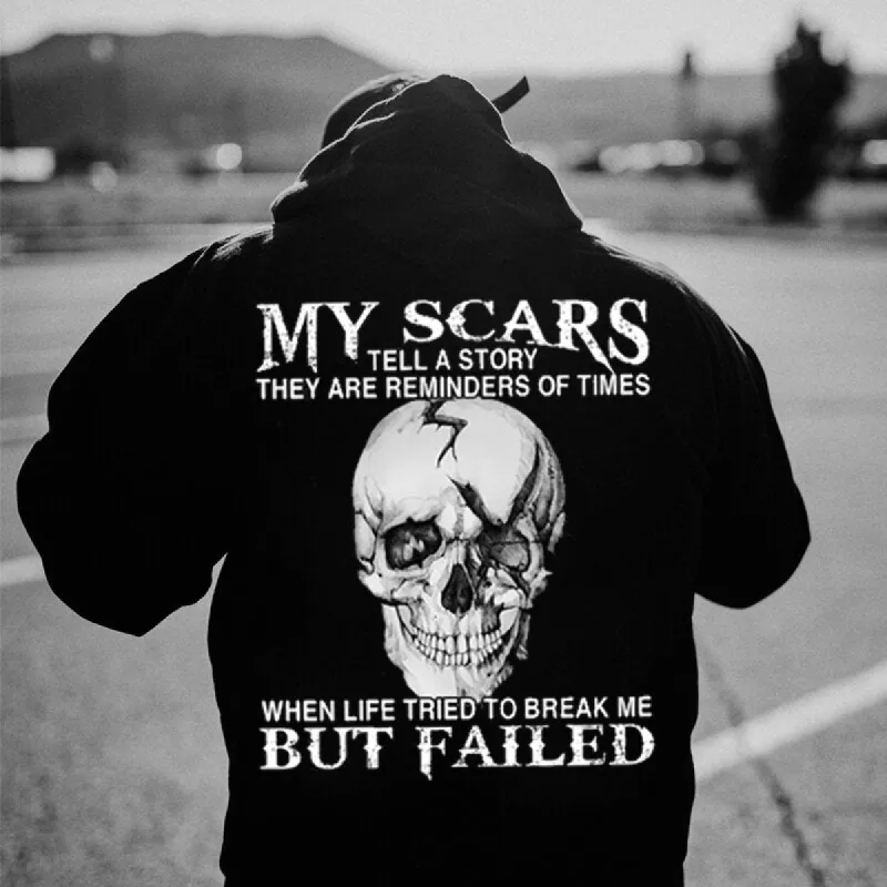 My Scars Tell A Story They Are Reminders Of Times Casual Hoodie sold by Polyalien