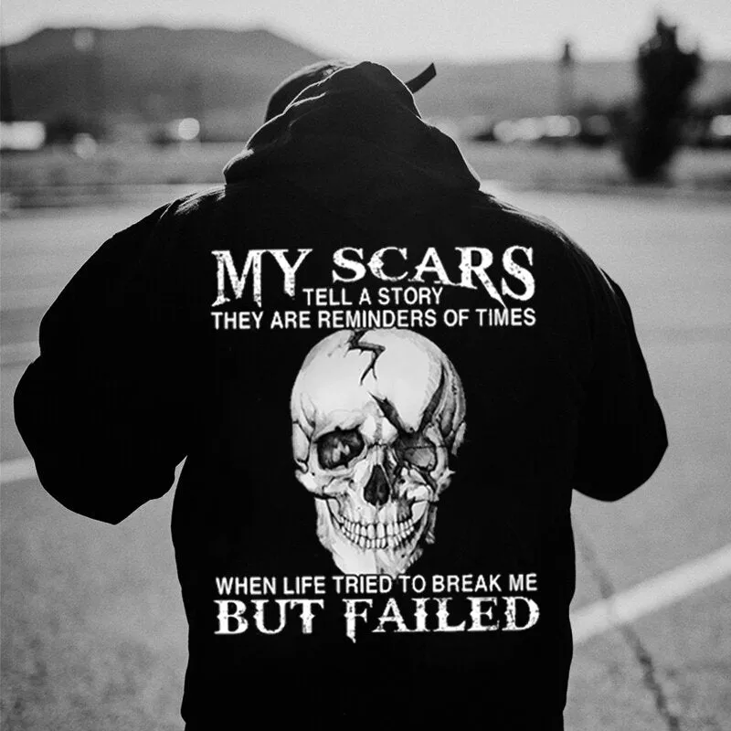 My Scars Tell A Story They Are Reminders Of Times Casual Hoodie sold by Polyalien