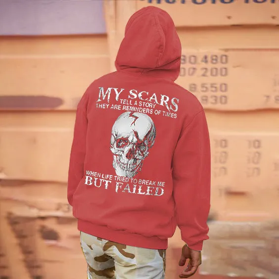 My Scars Tell A Story They Are Reminders Of Times Casual Hoodie sold by Polyalien product image thumbnail 4