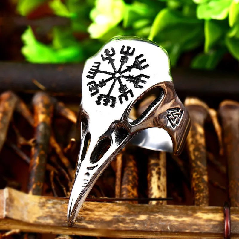 Men's Viking Crow Casual All-match Ring sold by Polyalien