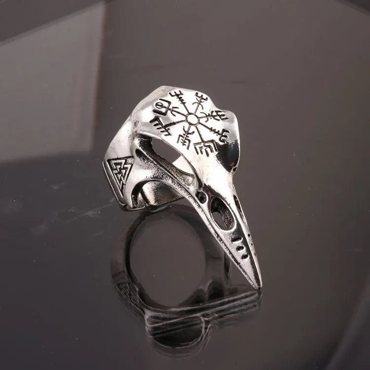 Viking Harpoon Bird Alloy Opening Ring sold by Polyalien
