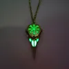 Viking Crow Skull Eagle Beak Luminous Necklace sold by Polyalien