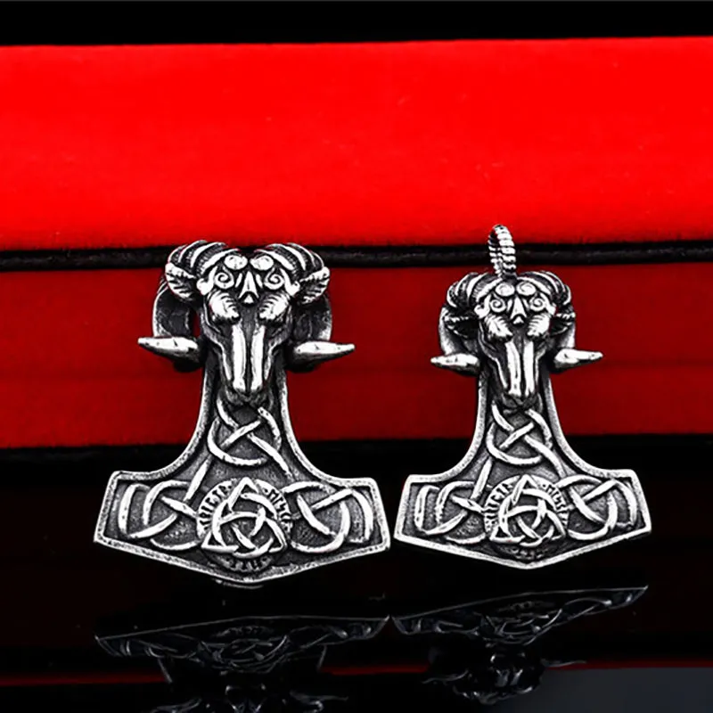 Vintage Viking Celtic Knot Sheep Head Pendant sold by Polyalien product image thumbnail 4