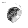 Viking Men's Vintage Titanium Steel Personality Ring sold by Polyalien