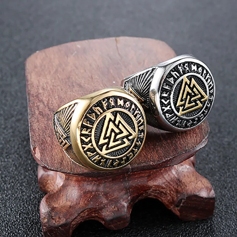 Unique Personality Triangle Symbol Retro Ring sold by Polyalien product image thumbnail 3