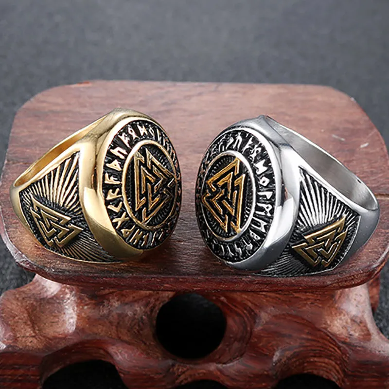 Unique Personality Triangle Symbol Retro Ring sold by Polyalien product image thumbnail 2