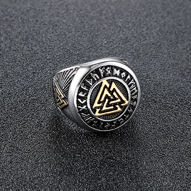 Unique Personality Triangle Symbol Retro Ring sold by Polyalien product image thumbnail 5
