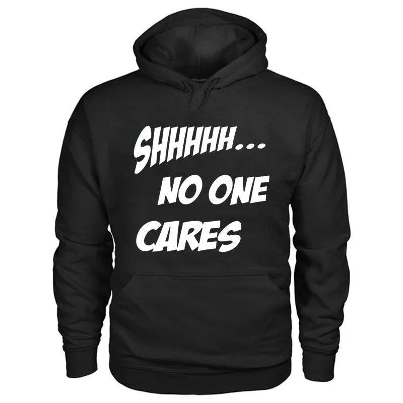 Shhhhh... No One Cares Printed Men's Casual Hoodie sold by Polyalien product image thumbnail 2