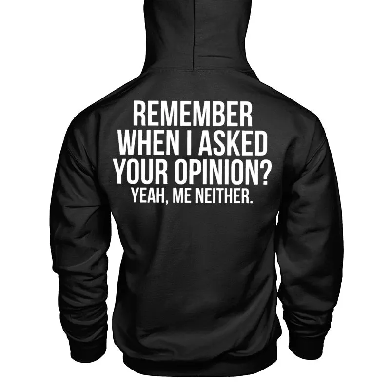Vikings Remember When I Asked Your Opinion? Printed Men's Hoodie sold by Polyalien product image thumbnail 2