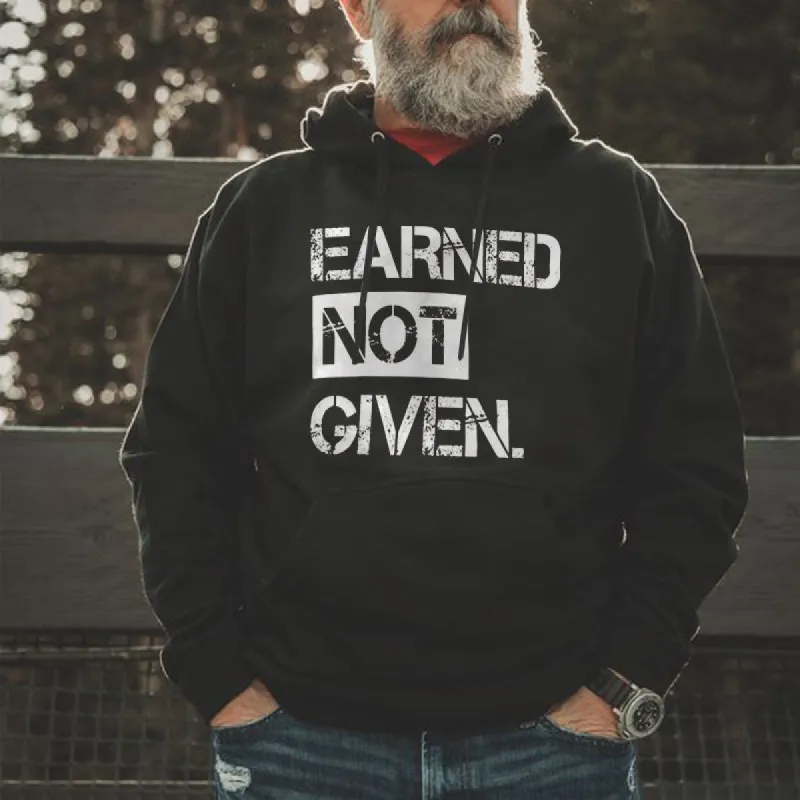 Vikings Earned Not Given Printed Men's Hoodie sold by Polyalien