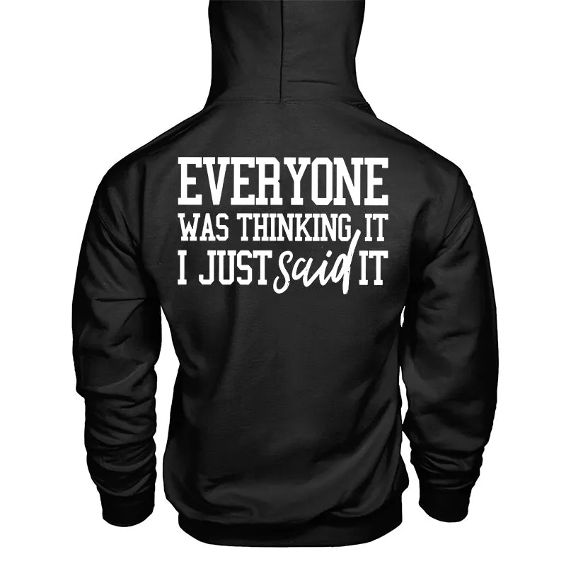 Vikings Everyone Was Thinking It I Just Said It Printed Men's Hoodie sold by Polyalien product image thumbnail 2