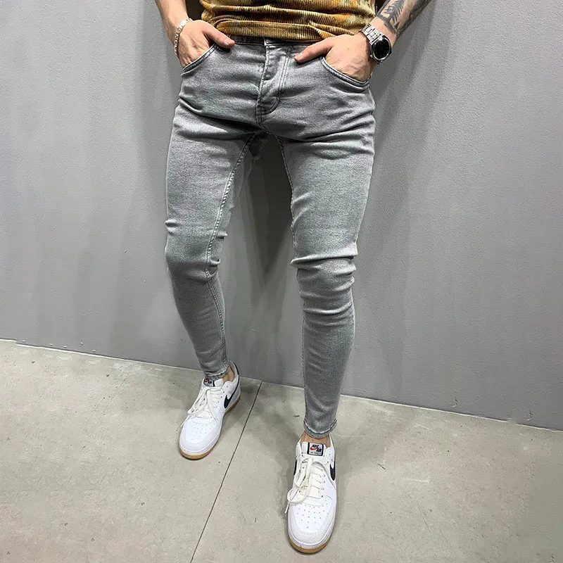 Stretch skinny small feet men's jeans sold by Polyalien product image thumbnail 5