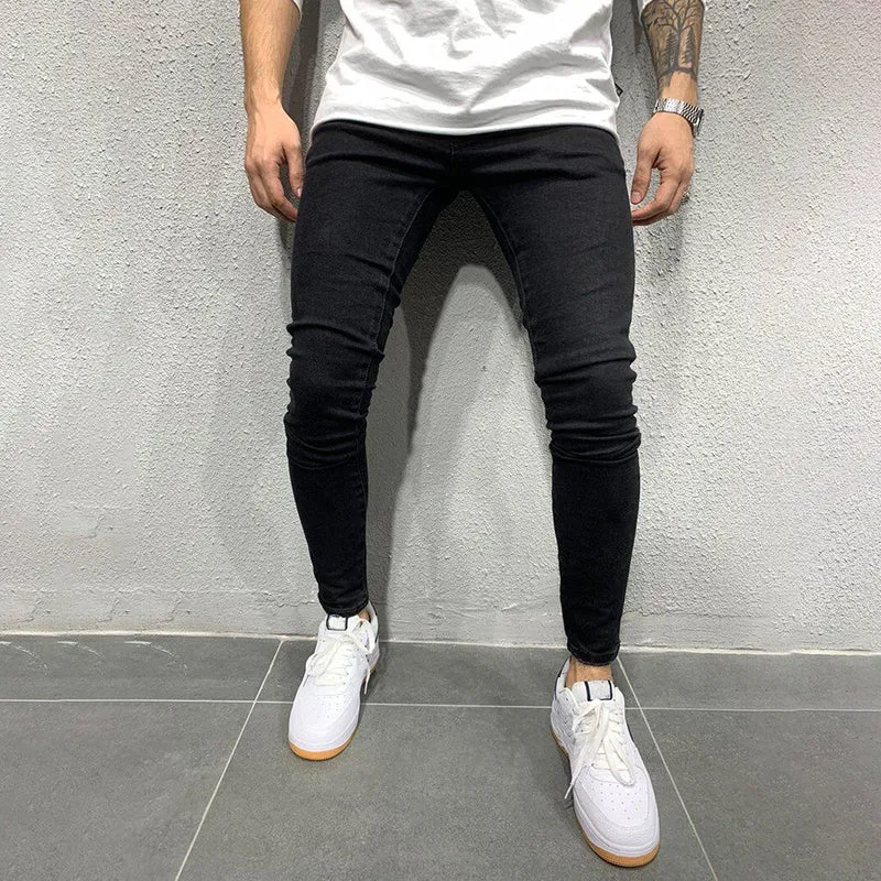 Stretch skinny small feet men's jeans sold by Polyalien product image thumbnail 4