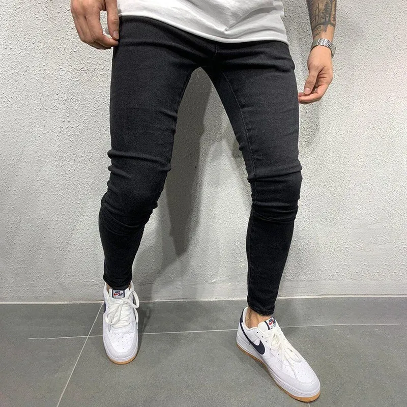 Stretch skinny small feet men's jeans sold by Polyalien product image thumbnail 3