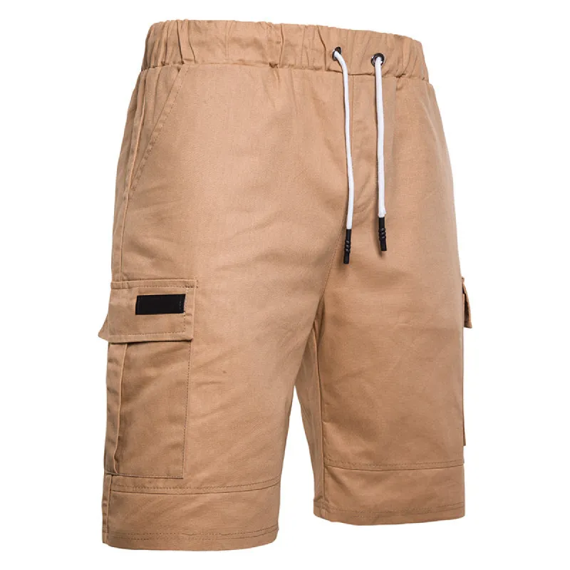 Men's Outdoor Loose Drawstring Sports Shorts With Side Pockets sold by Polyalien
