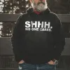 Shhh. No One Cares Printed Comfortable Men's Hoodie sold by Polyalien