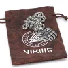Viking Bear Paw Vintage Stainless Steel Odin Logo Men's Necklace sold by Polyalien